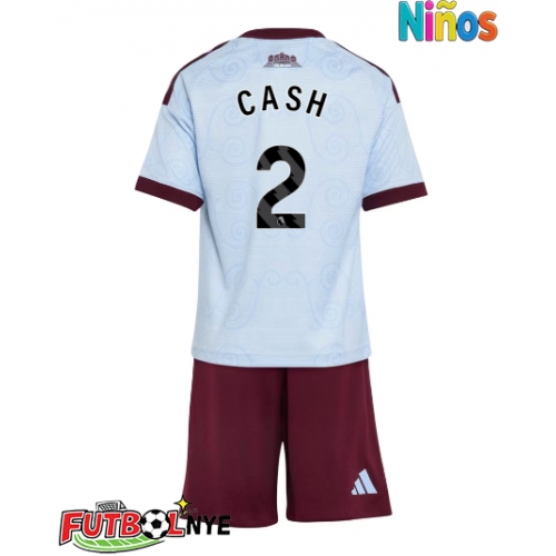 Camiseta Aston Villa Matty Cash #2 Tercera Equipación para niños 2026-27 manga corta (+ pantalones cortos)